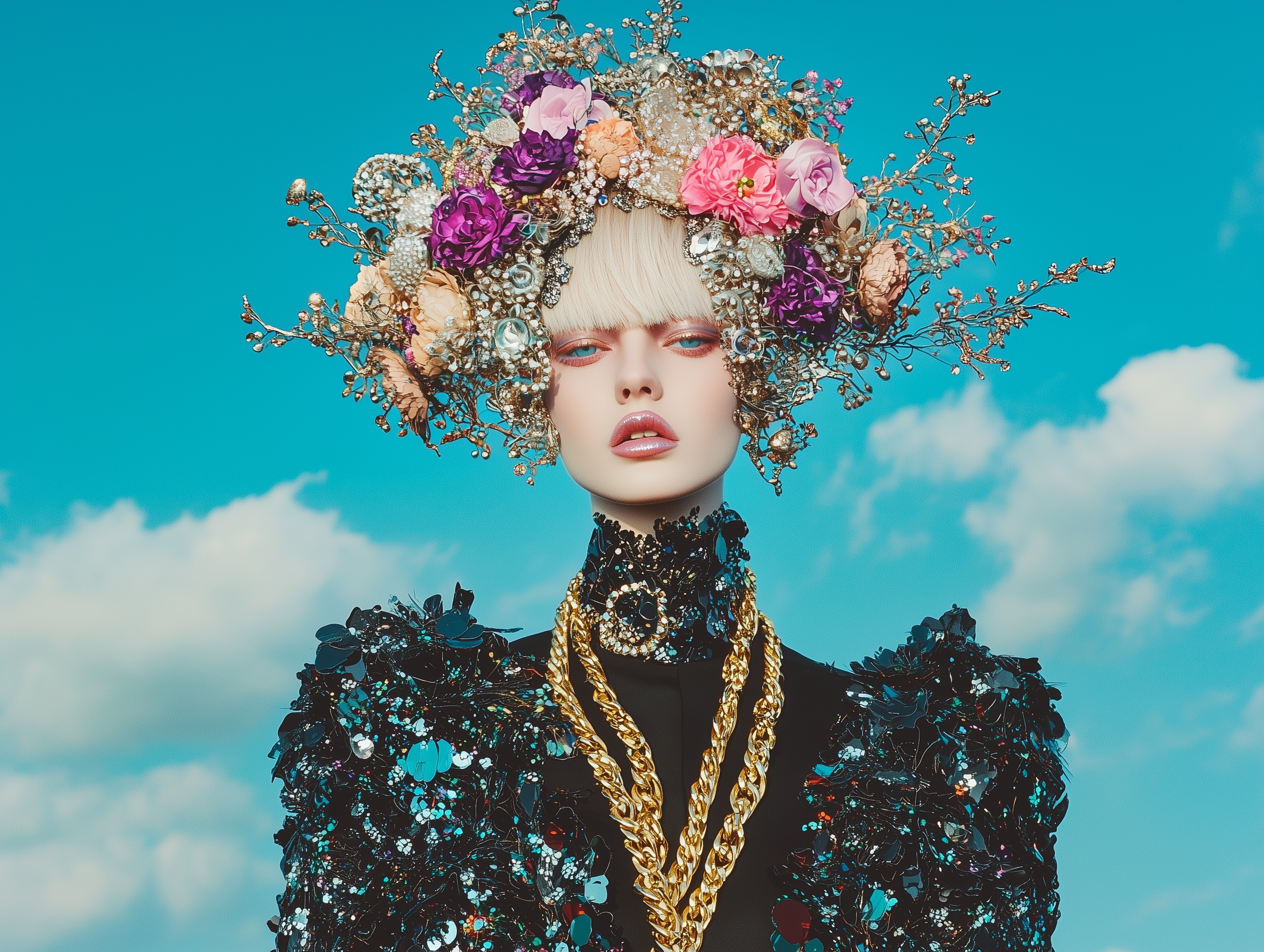 sh1nemuc_A_beautiful_woman_wearing_an_elaborate_black_and_gold__c2e26591-0519-433d-81ea-1da41178175b