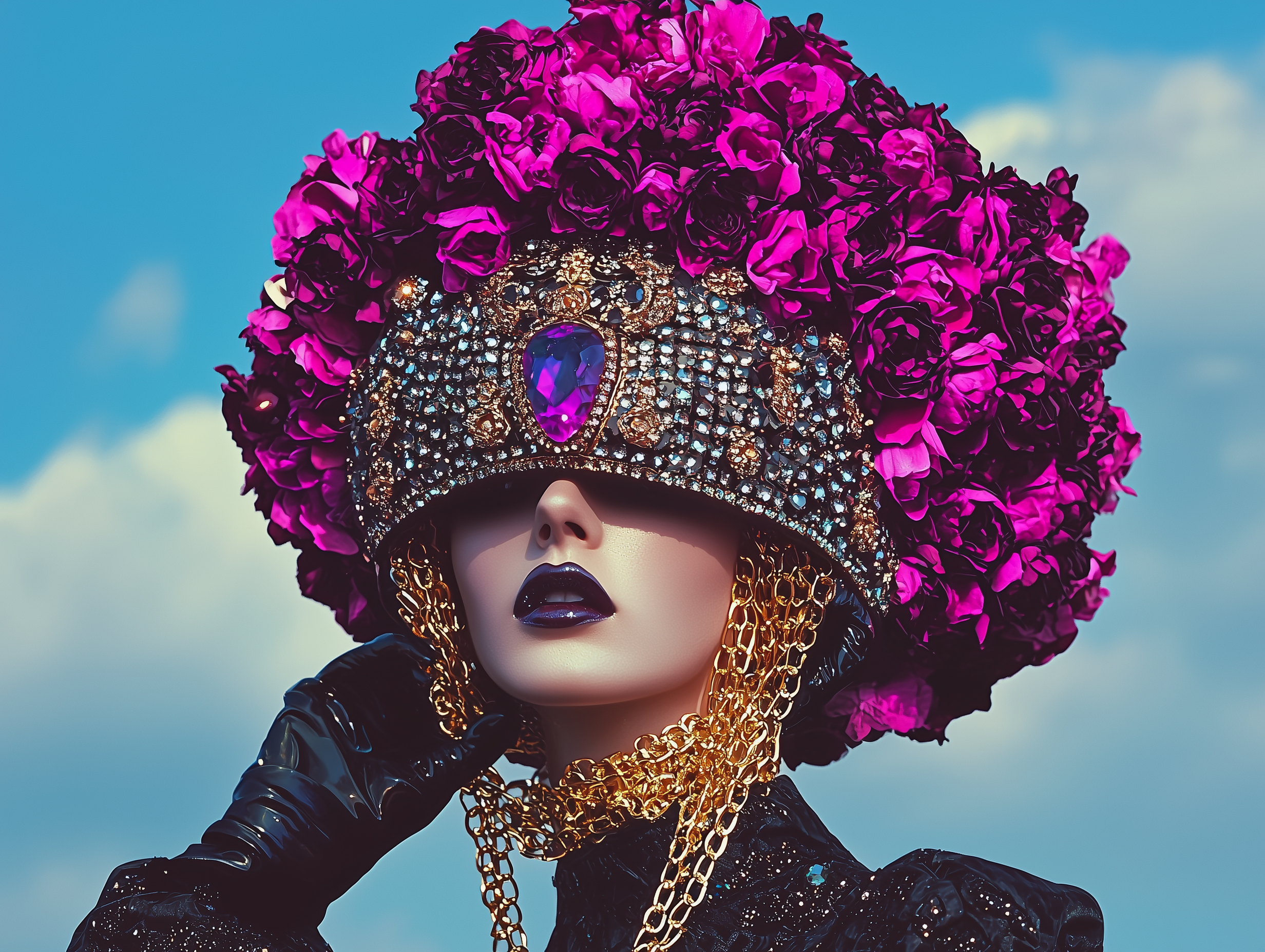 sh1nemuc_A_beautiful_woman_wearing_an_elaborate_black_and_gold__dcebff04-621d-433d-8249-4059793bdf02