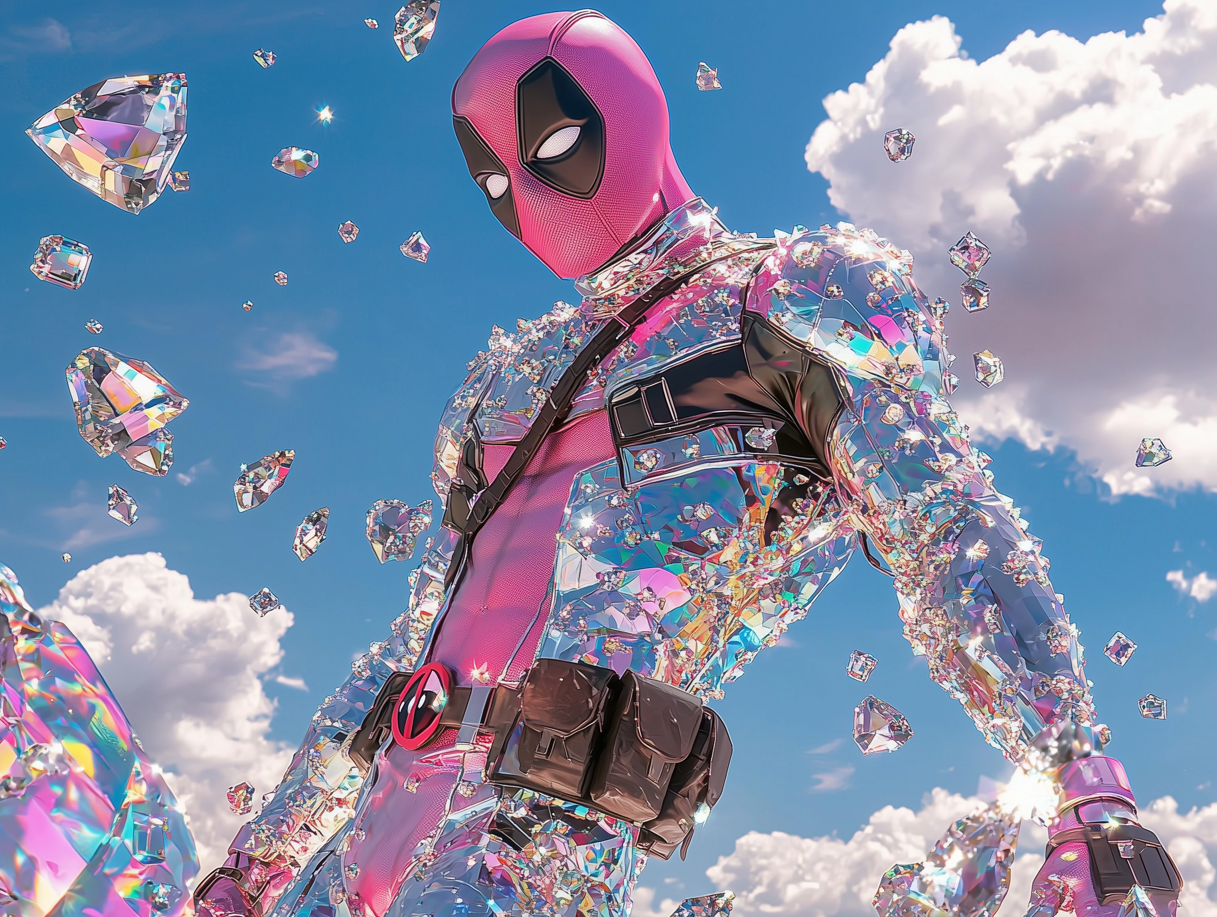 sh1nemuc_Photograph_of_a_Dedpool_covered_in_crystals_and_diamo_ae175b75-87e0-403f-9d0b-fc1da6266ce4