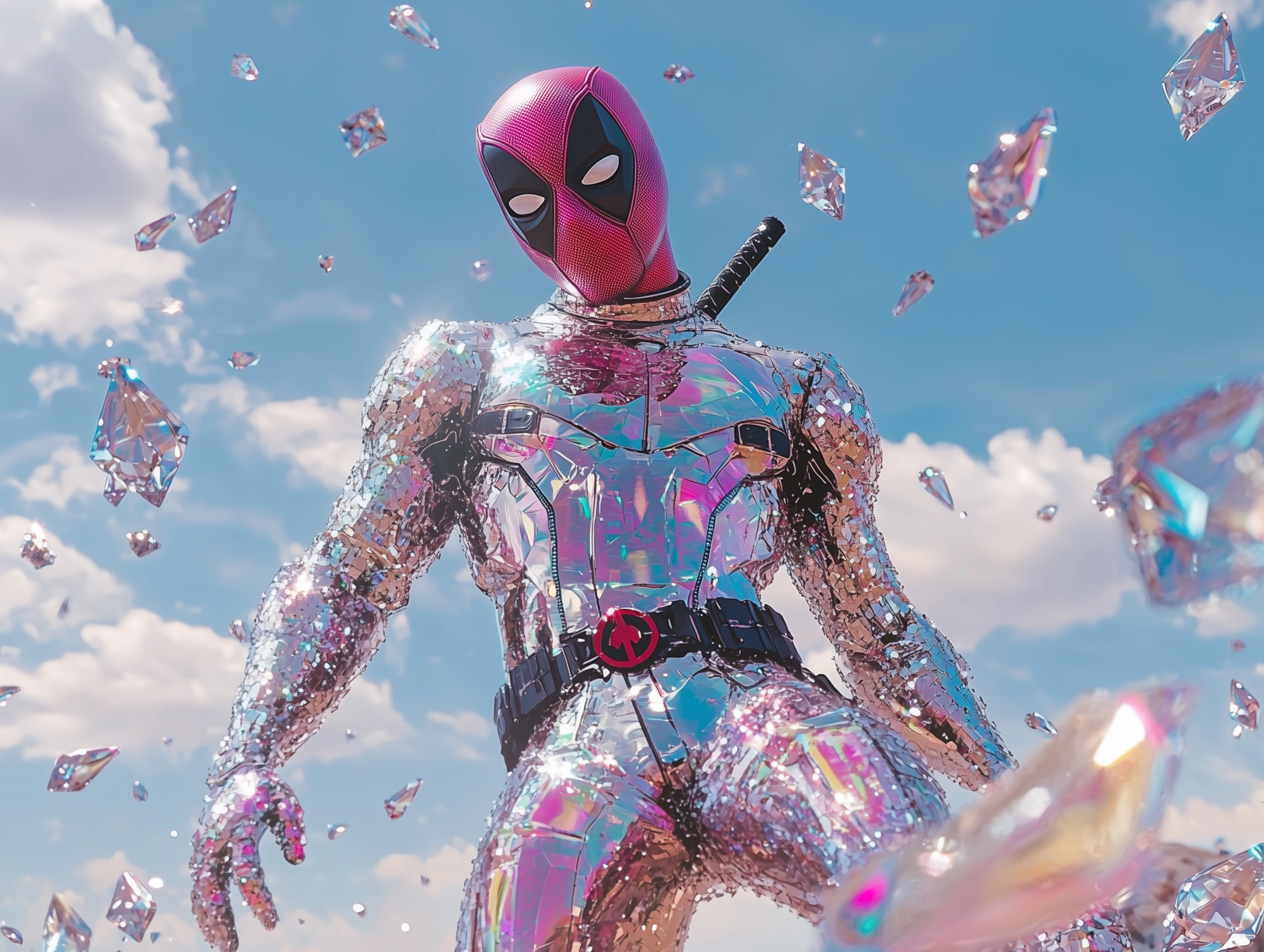 sh1nemuc_Photograph_of_a_Dedpool_covered_in_crystals_and_diamo_b79884ae-0523-40c1-94f7-2a701da344bd
