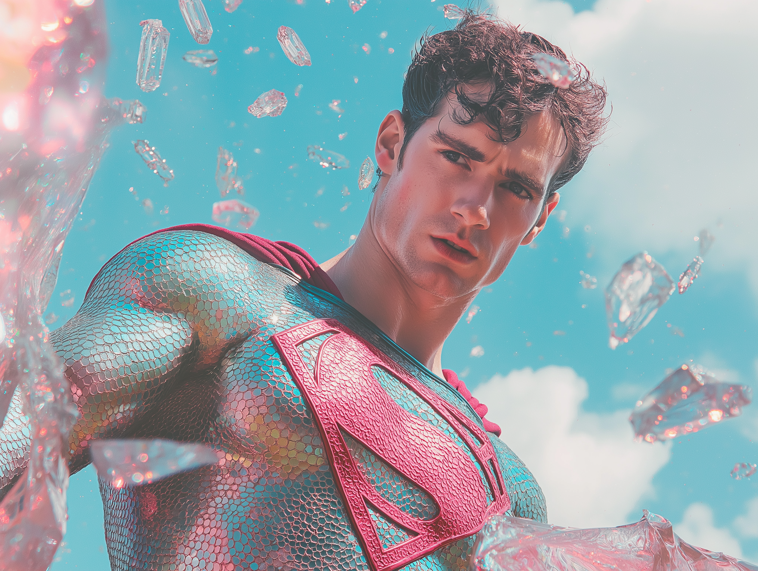 sh1nemuc_Photograph_of_a_glittery_diamonds_sparkly_Supermn_wea_266f0f03-b723-42ed-8026-6f68cf604f8e