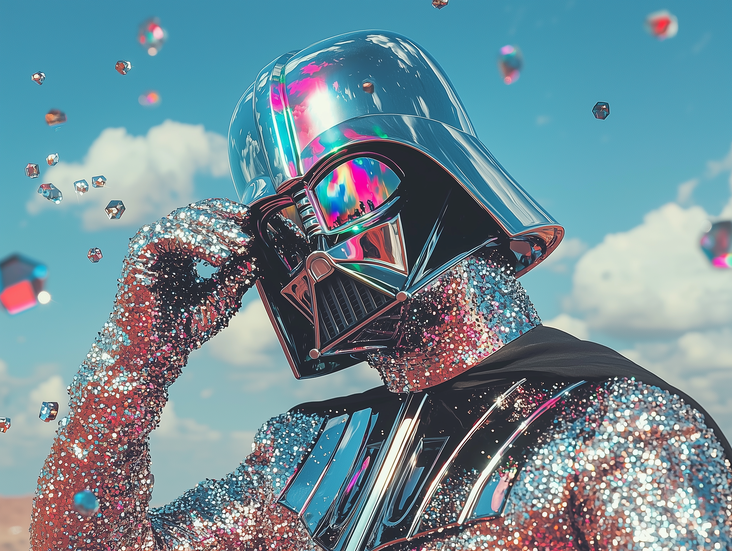 sh1nemuc_Photograph_of_a_sparkly_Drth_Vder_wearing_a_sparklin_7cd88b35-fc62-41f2-88d3-02bb5626c812