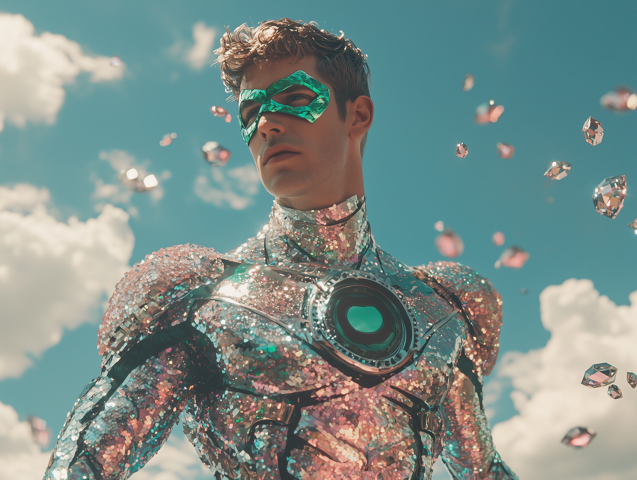 sh1nemuc_Photograph_of_a_sparkly_Green_Lntern_wearing_a_sparkl_7b82f605-bbea-4663-9560-56860df3d546