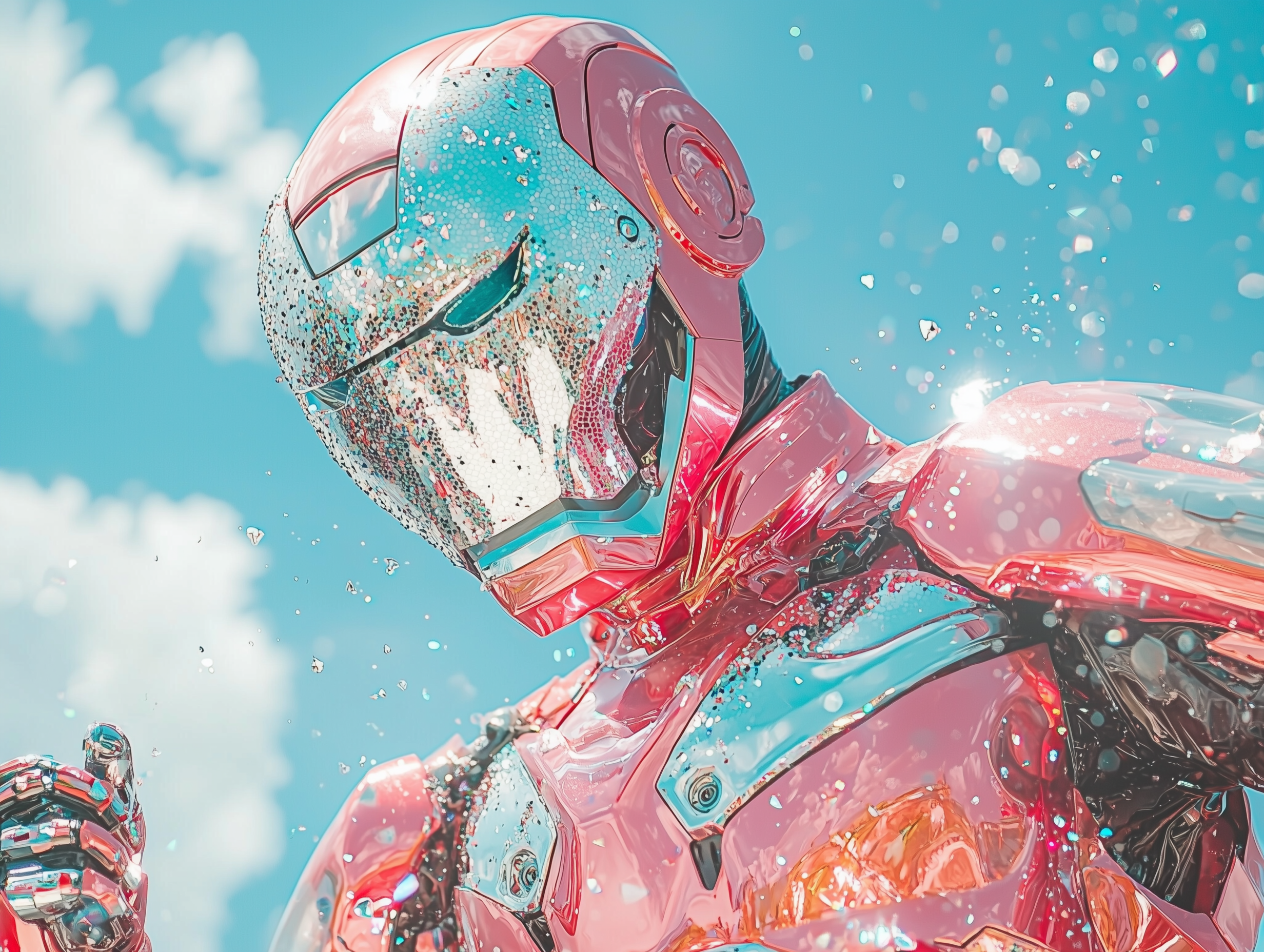 sh1nemuc_Photograph_of_a_sparkly_Irn_Man_wearing_a_pink_costum_1f3cf60b-b481-458a-a8a1-4b74a4decc97