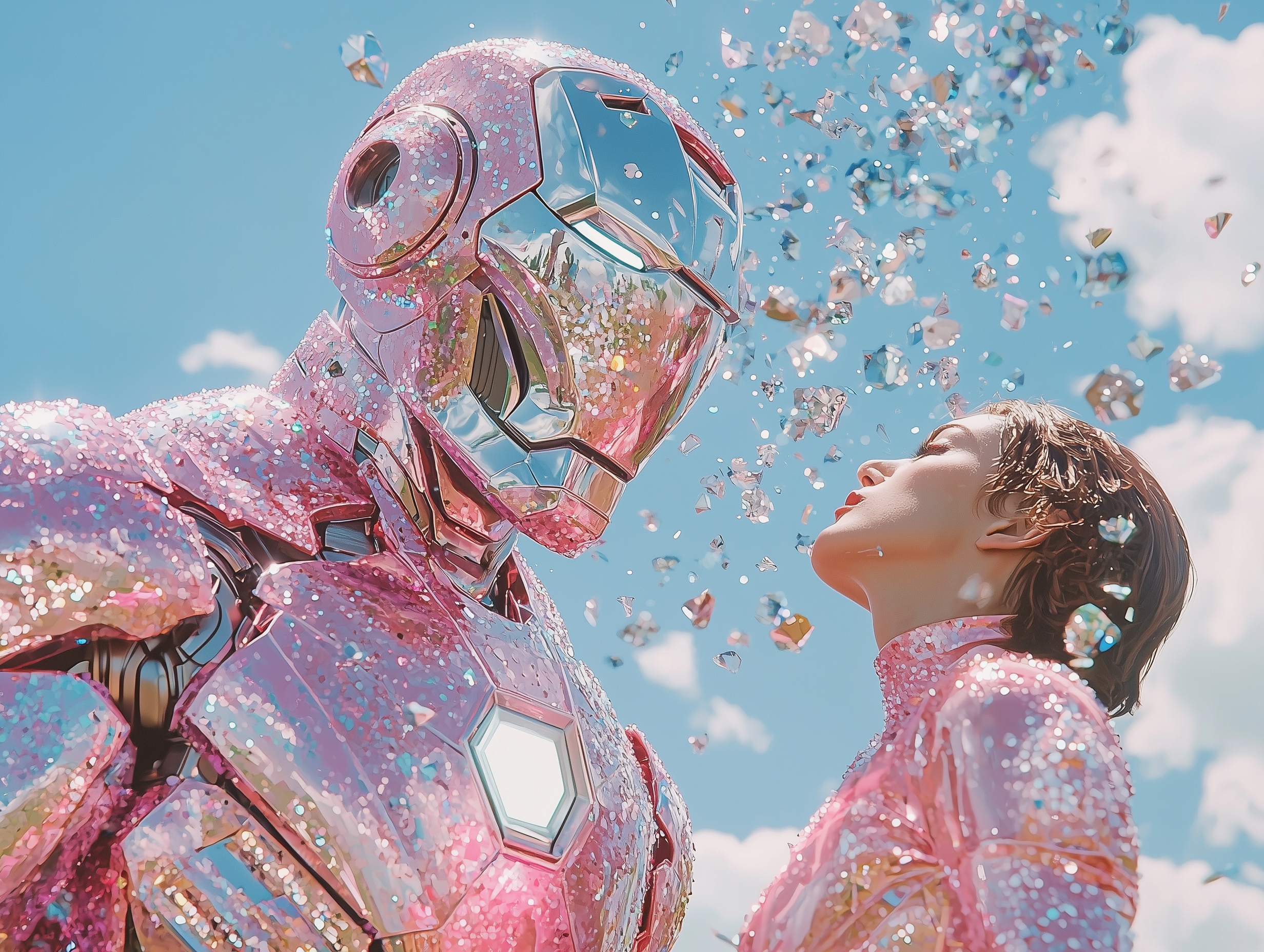 sh1nemuc_Photograph_of_a_sparkly_Irn_Man_wearing_a_pink_costum_862acc81-18b6-46fc-8c28-c43d4df01b52