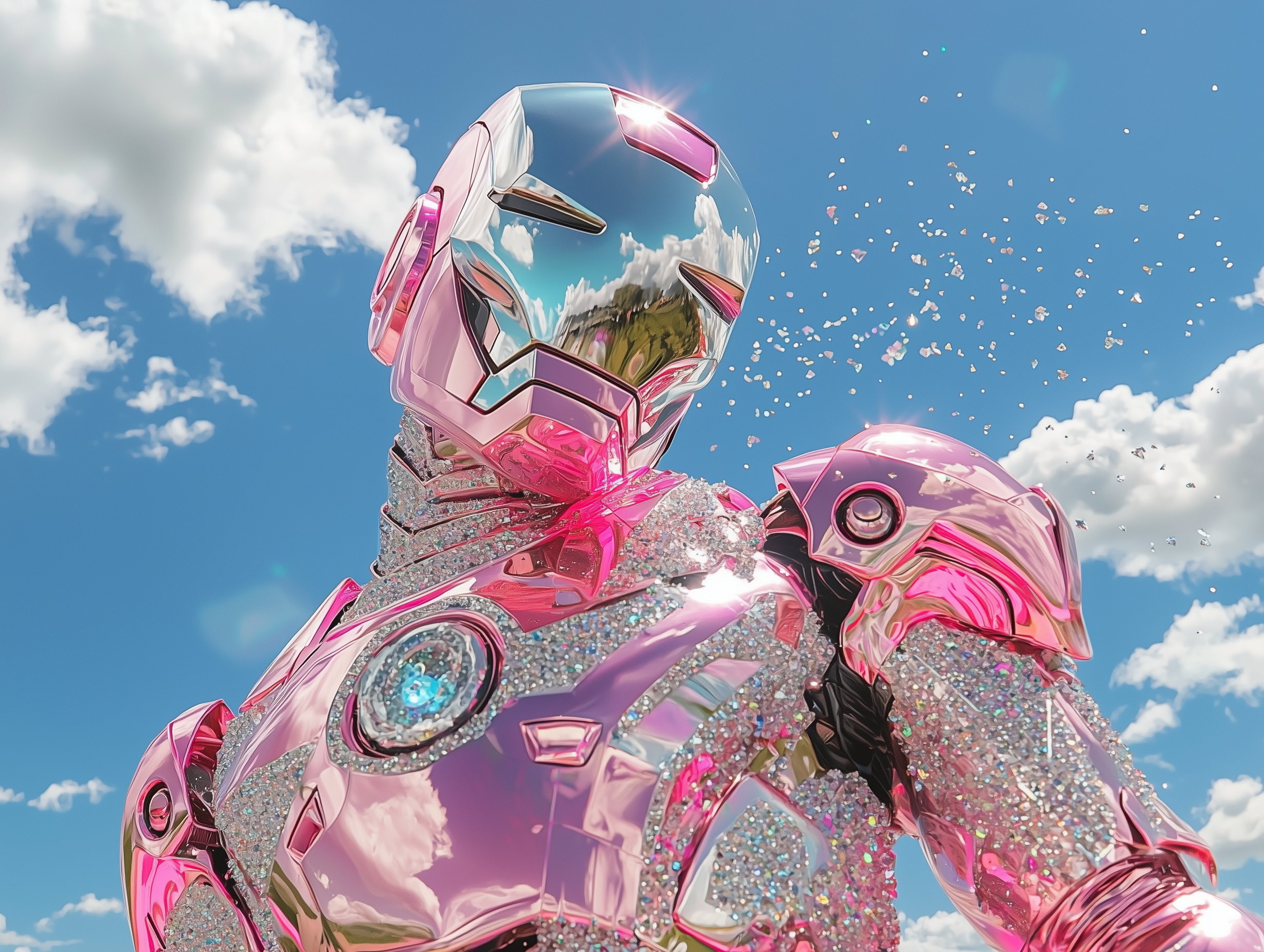 sh1nemuc_Photograph_of_a_sparkly_Irn_Man_wearing_a_pink_costum_c324febe-9c92-4d15-b69d-f54a6745a52e