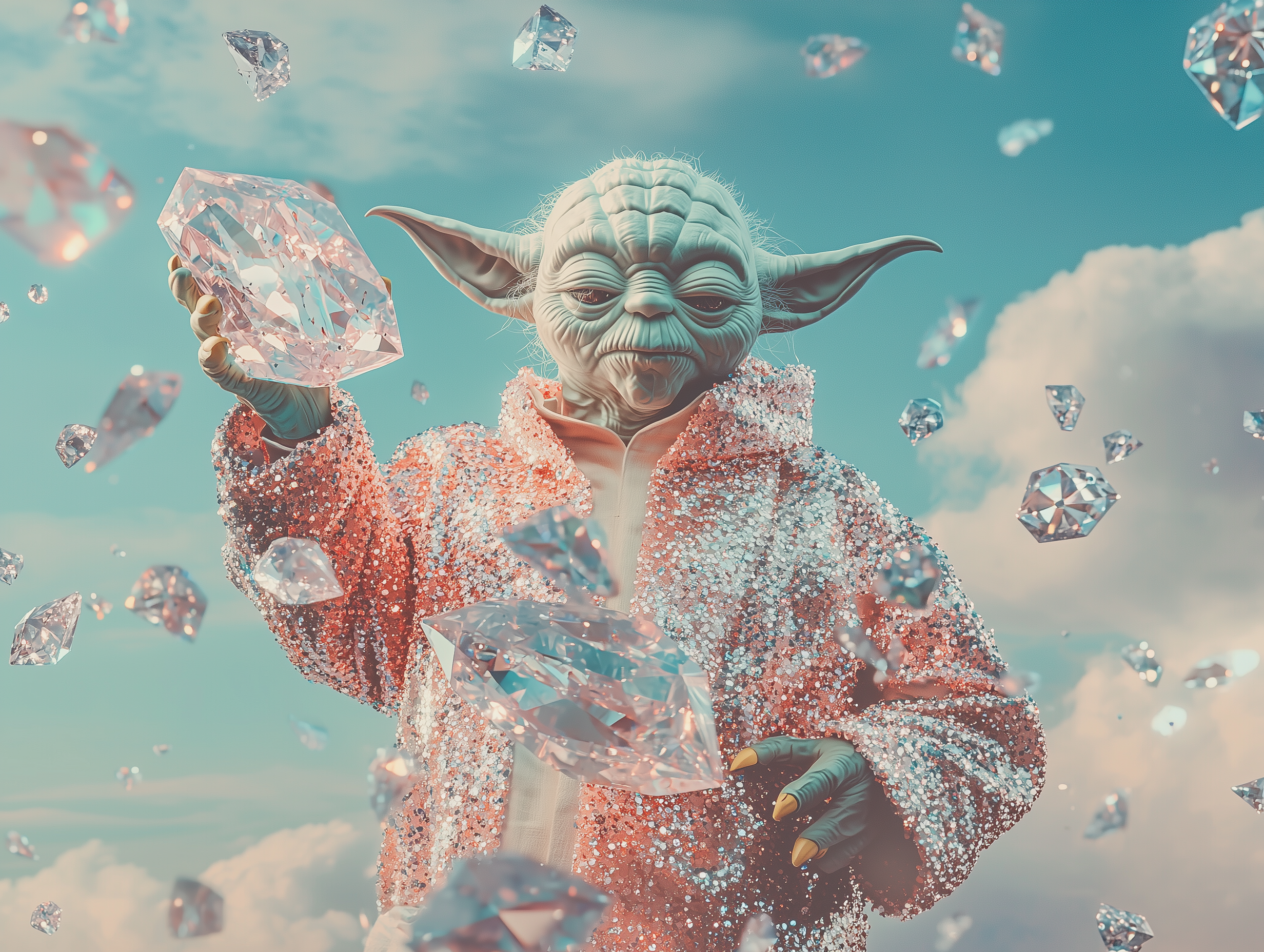 sh1nemuc_Photograph_of_a_sparkly_Yd_covered_in_crystals_and_d_14b6e5bc-653e-44b8-a82c-e81e68ec55be