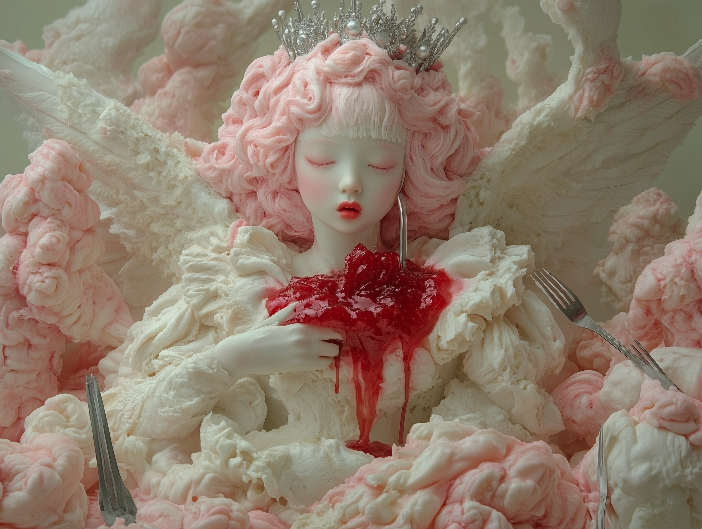 shinemuc_A_cake_in_the_shape_of_an_angel_with_pink_hair_wearing_1a8c4304-95bc-4e0c-934e-b449a01ca5bd