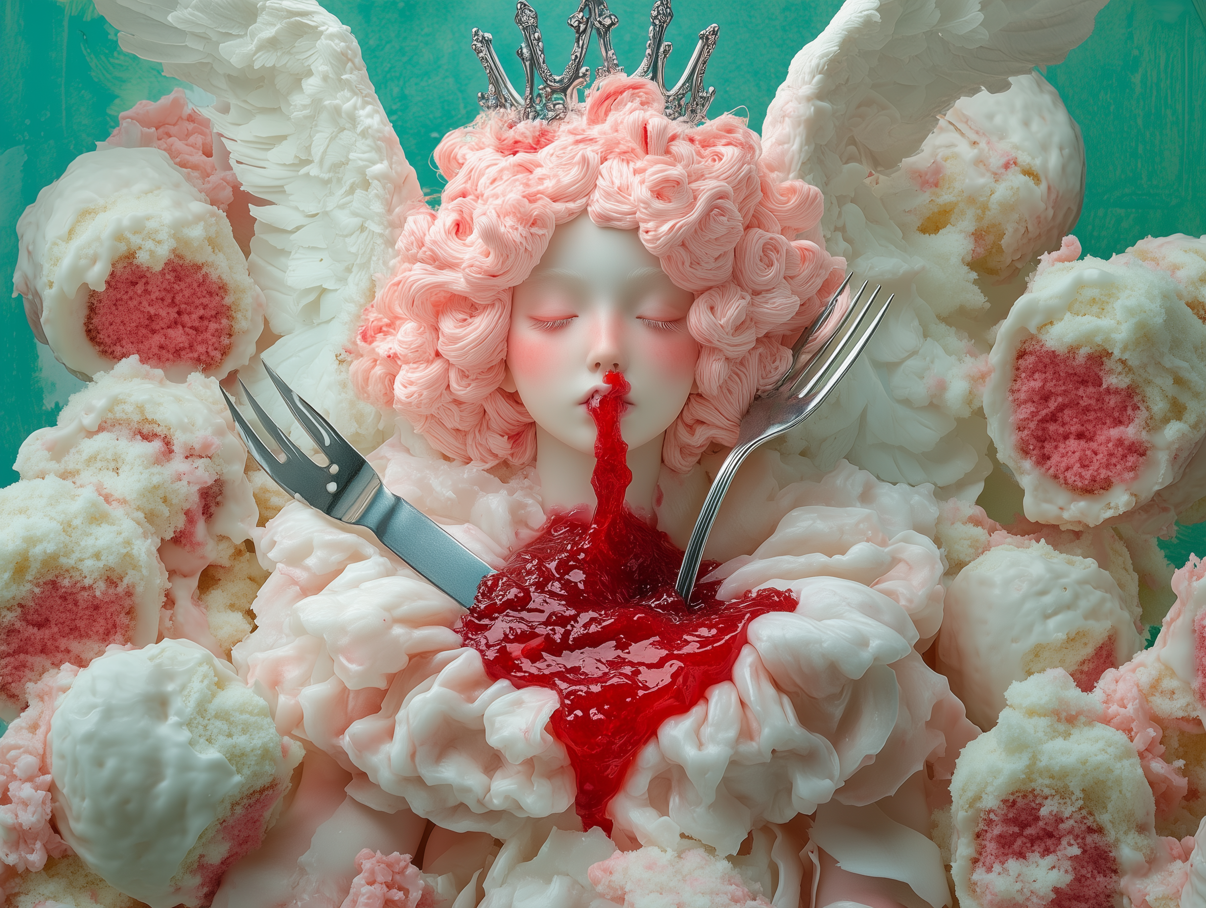 shinemuc_A_cake_in_the_shape_of_an_angel_with_pink_hair_wearing_90e82b23-82a4-485b-8aaa-13390f45aaa5