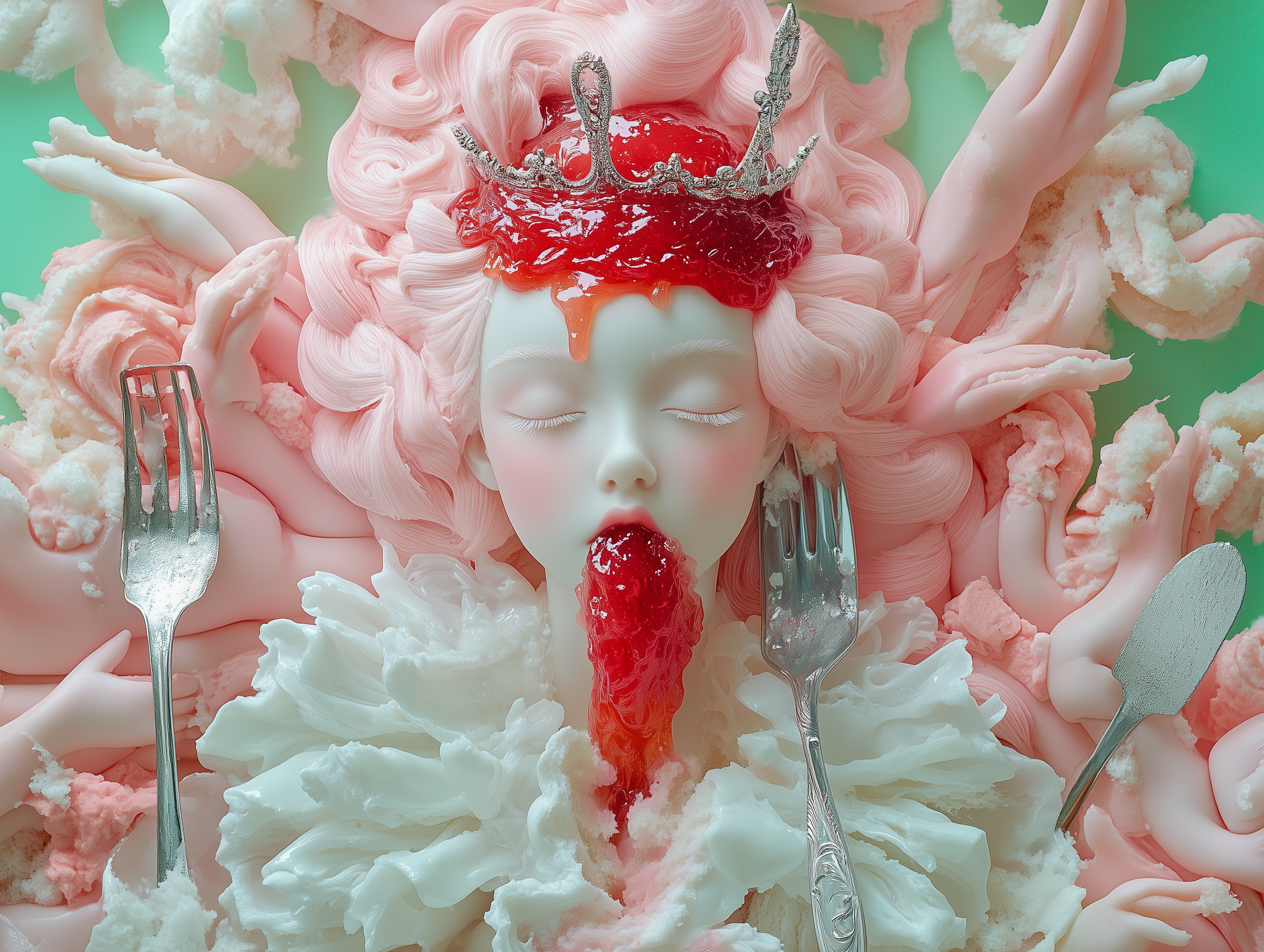 shinemuc_A_cake_in_the_shape_of_an_angel_with_pink_hair_wearing_cb8c6e42-e497-4c68-ba80-0e0546d07452